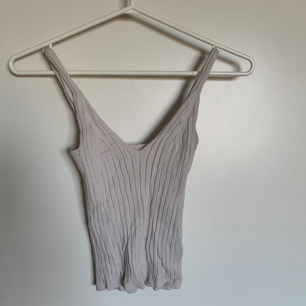 Cream Tank Top
